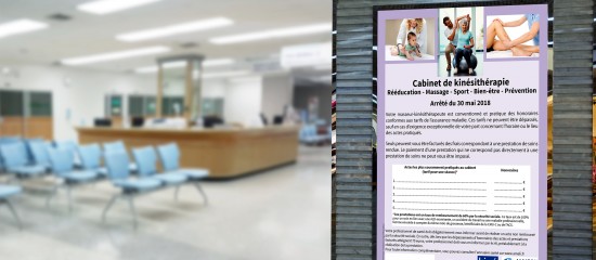 Masseurs-kinésithérapeutes : l’affichage obligatoire dans les cabinets